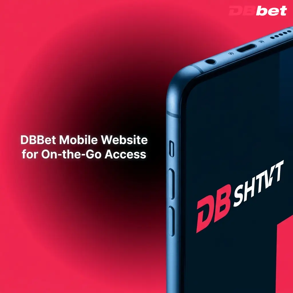 DBBet mobile website interface showing sports betting and casino access on a smartphone browser without app installation