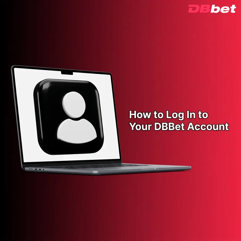 DBBet account login screen showing step-by-step sign-in process on desktop or mobile device
