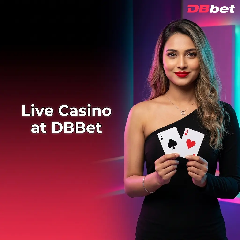 DBBet live casino with professional dealers streaming HD roulette, blackjack, baccarat, and game shows in real time